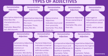 Types of Adjectives, Emglish Language and Grammar