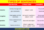 4 kinds of Sentence