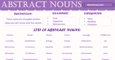 Abstract nouns