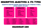 Descriptive Adjectives and its Types