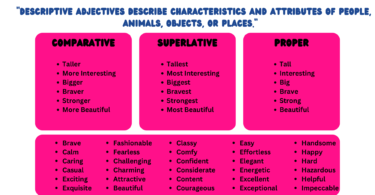 Descriptive Adjectives and its Types