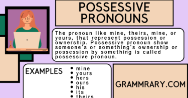 Possessive Pronouns