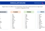 Singular Nouns