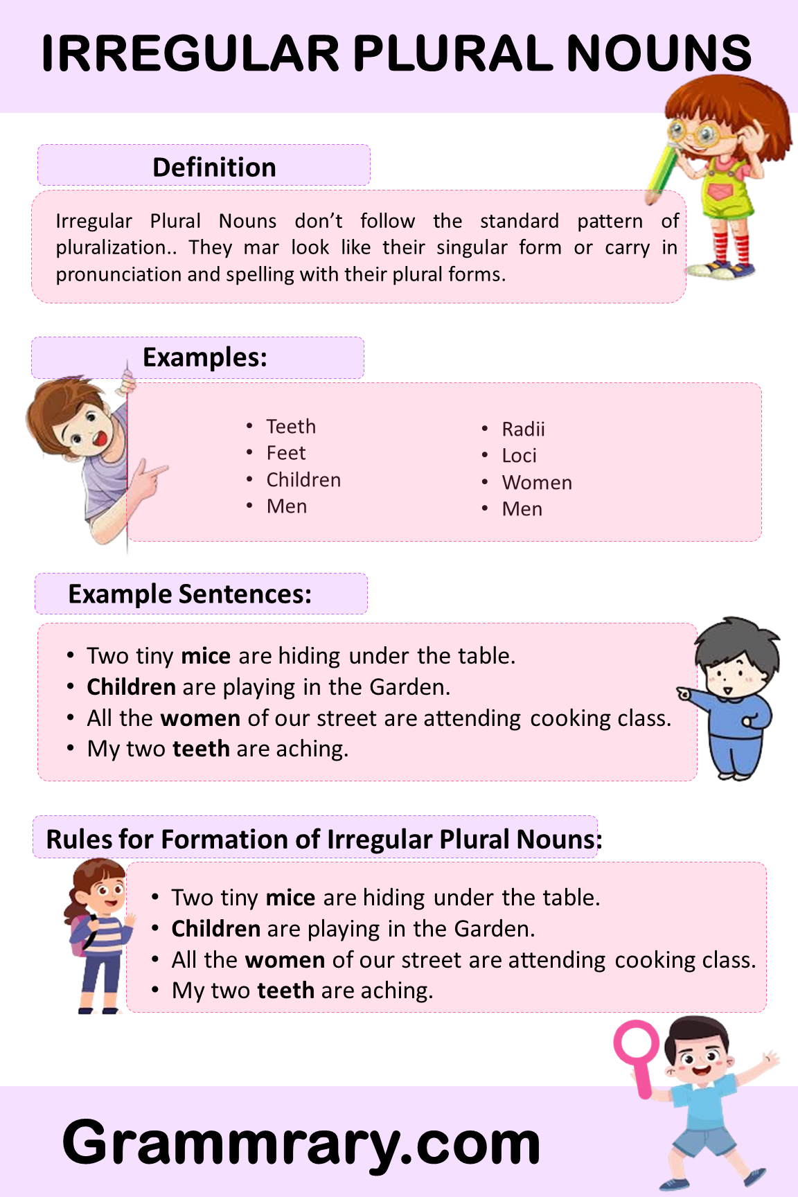 Irregular Plural Nouns