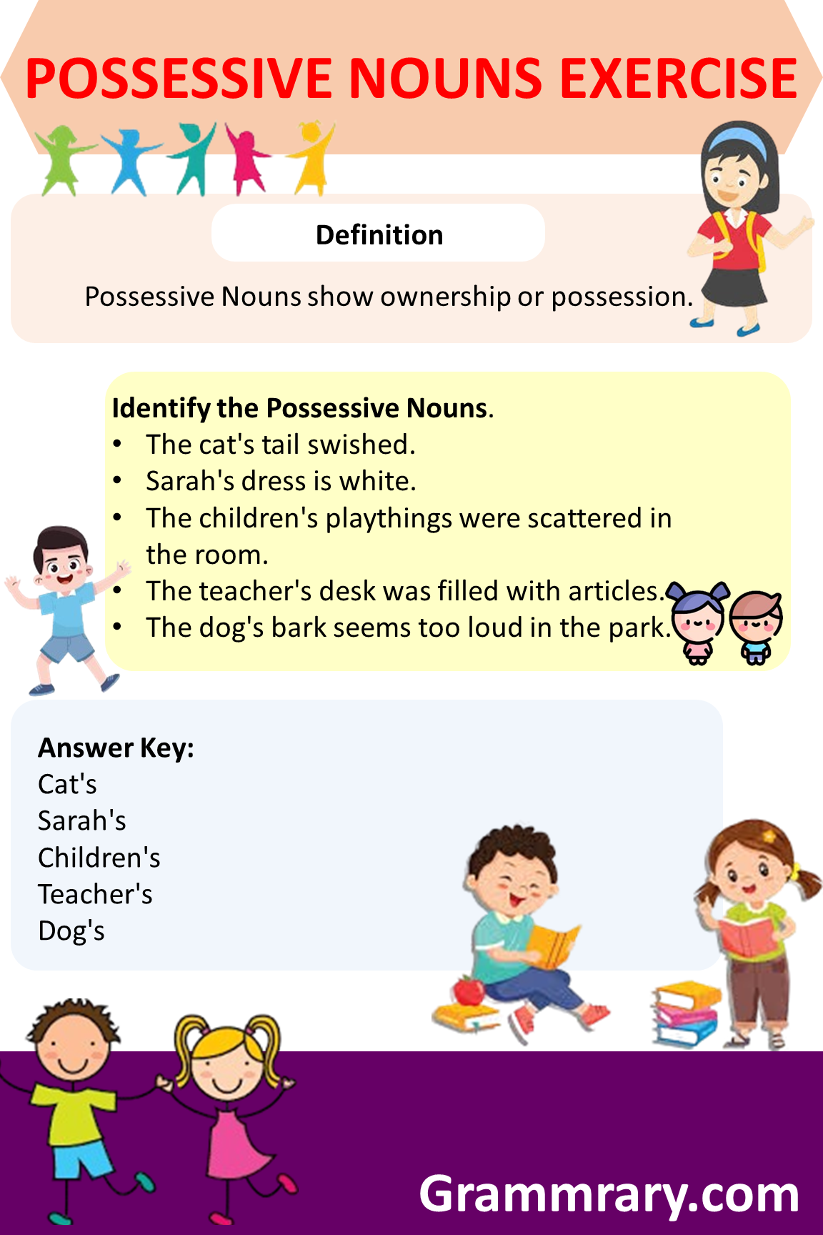 Possessive Nouns Exercise