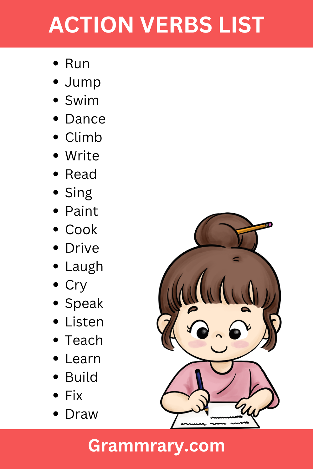 List of Action Verbs