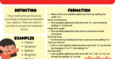 Comparative adjectives