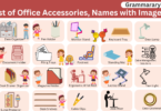 Office Accessories Names with Images