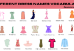 Different Dress Names in English Vocabulary with images