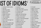 List of Idioms