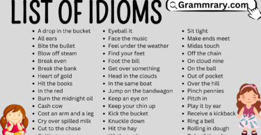 List of Idioms