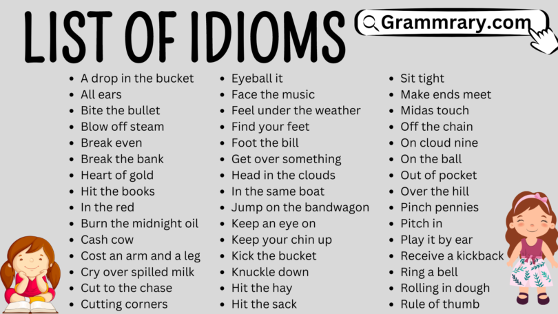 List of Idioms