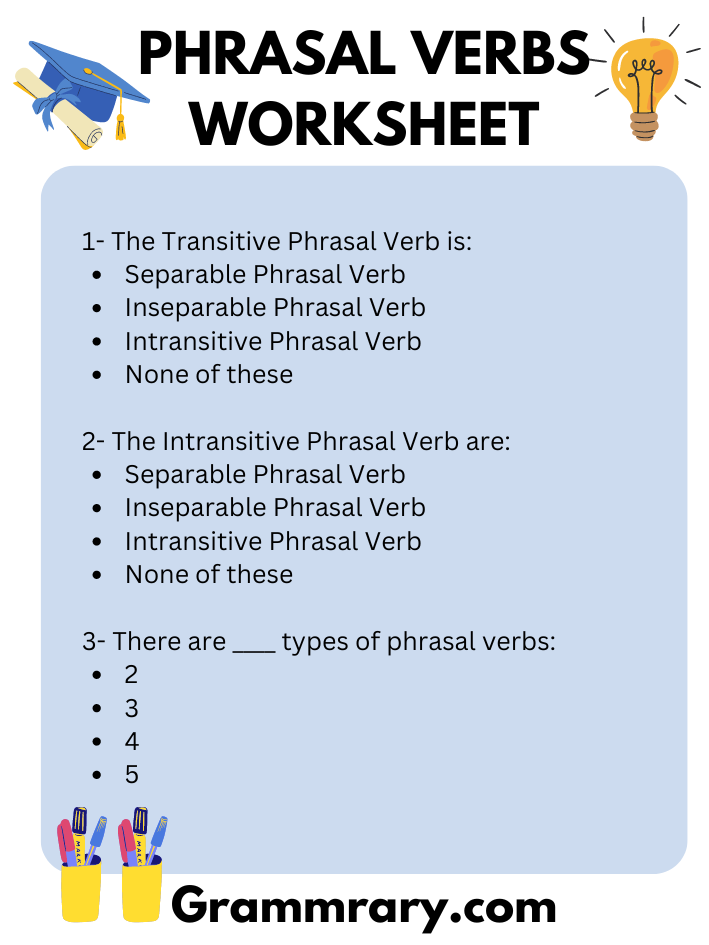 Phrasal Verb Exercise