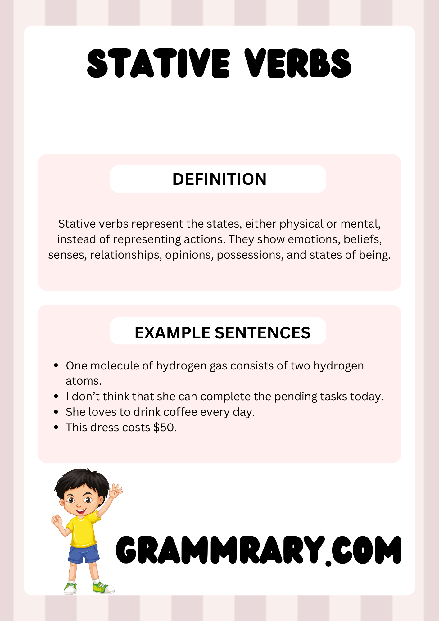 Stative Verb Definition and Examples