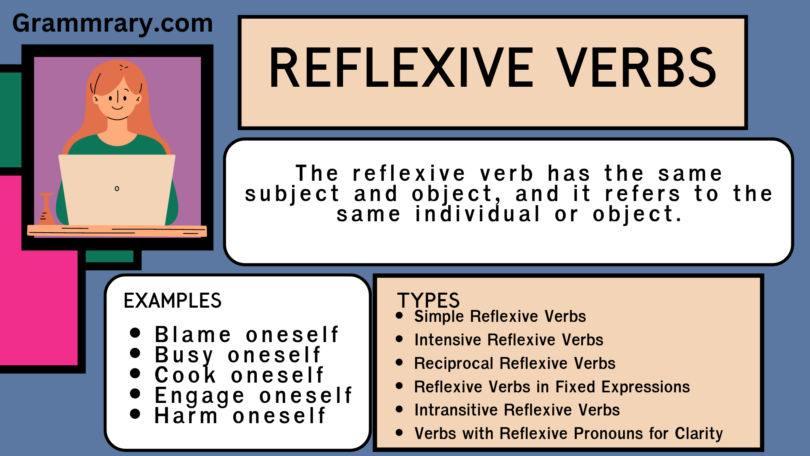 What is a Reflexive Verb? Types, Usage, List, and Worksheet - grammrary.com