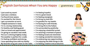 120 English Sentences for Happy mood and feelings