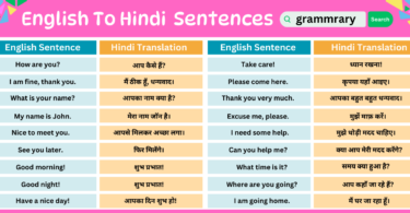 101 English To Hindi Speaking Practice Sentences