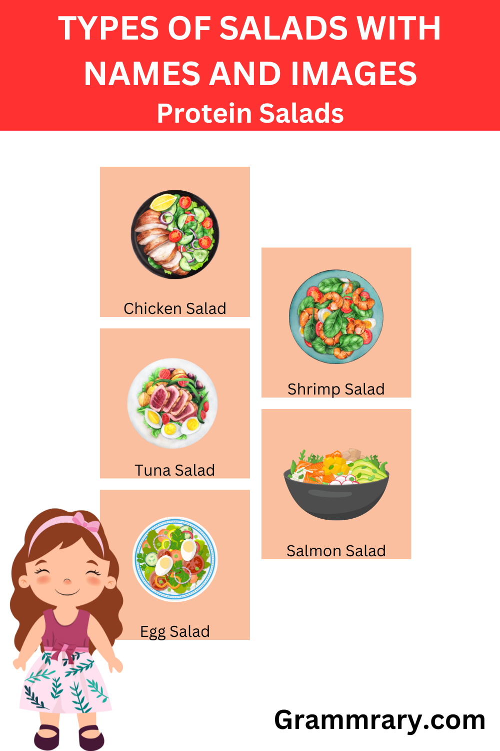 Different Types of Salads with names and images - grammrary.com