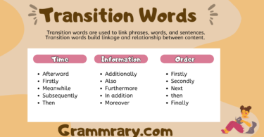 What are Transition Words