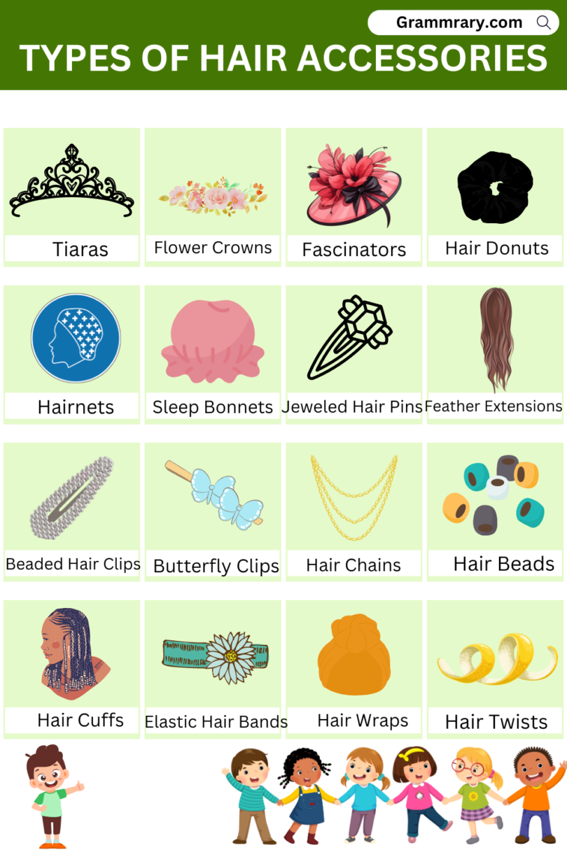 Types of Hair Accessories Names and Images