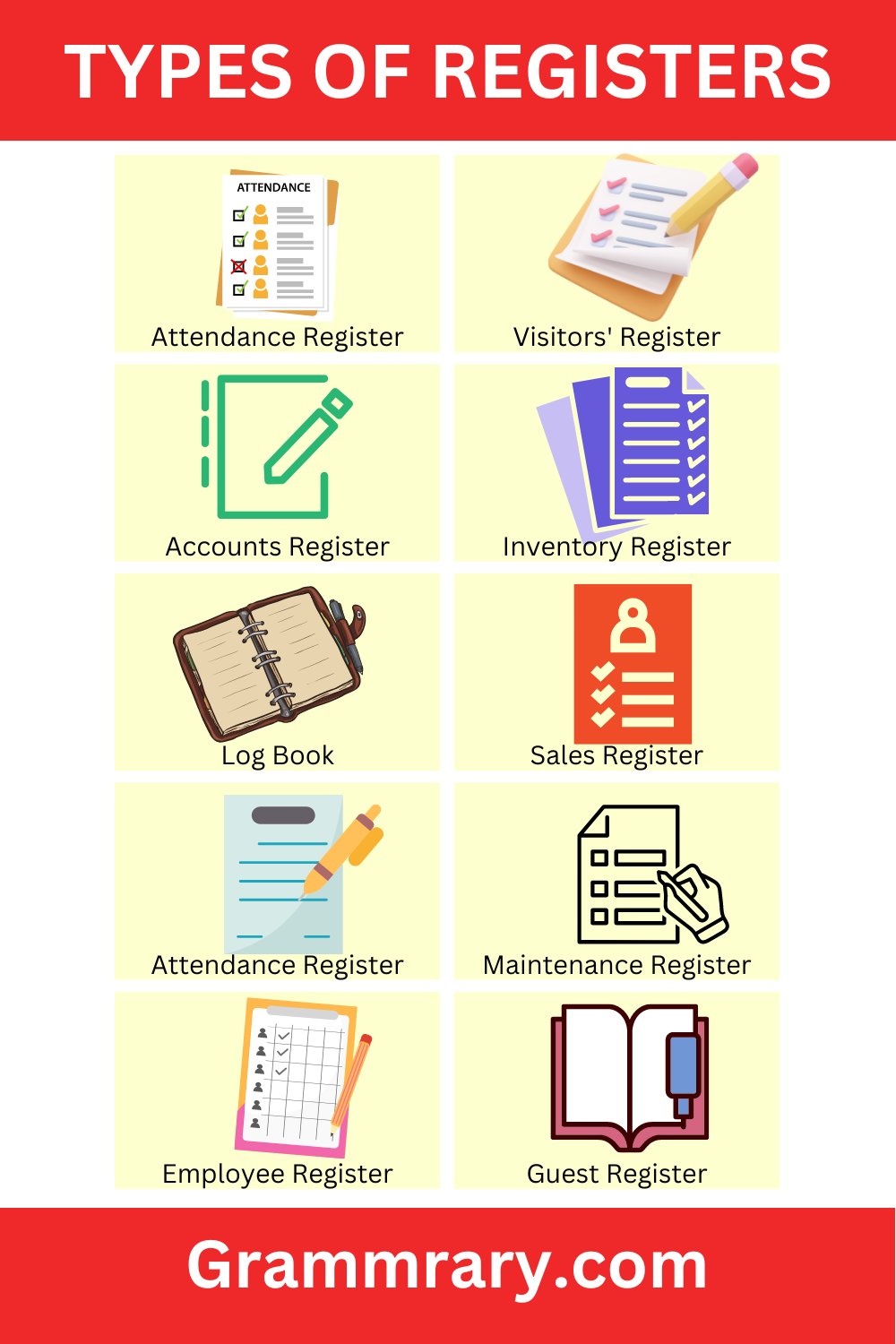 Types of registers