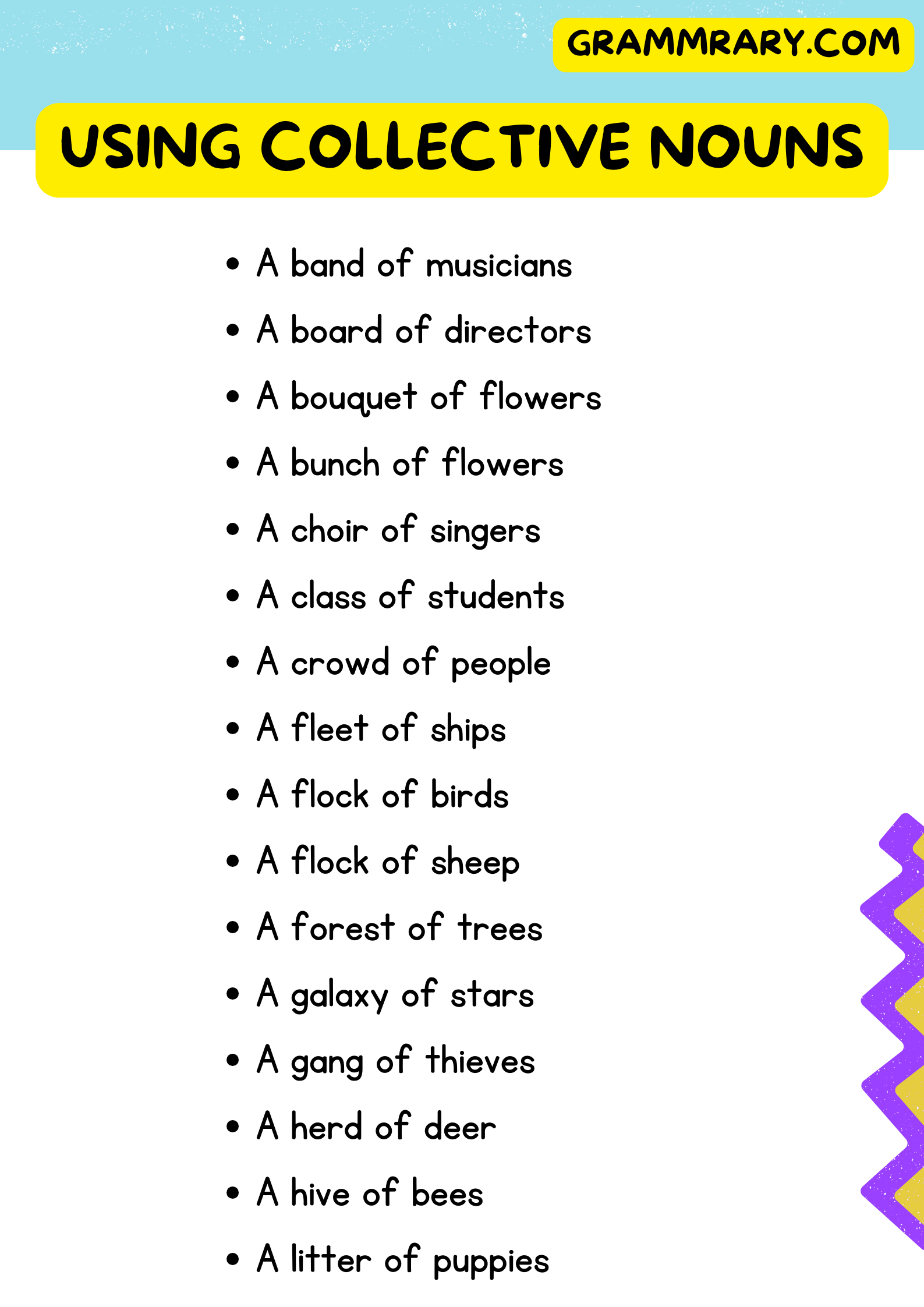 List of Collective Nouns