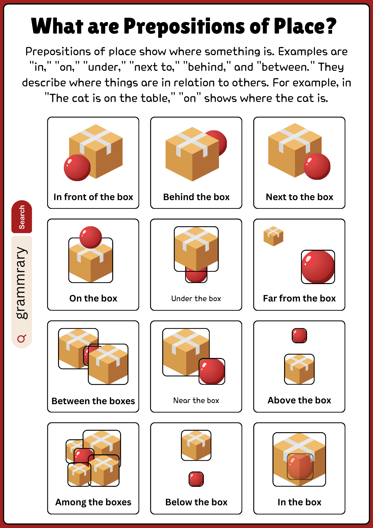 Prepositions of Place