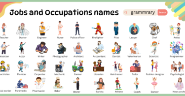 Jobs and Occupations Names Vocabulary and Pictures