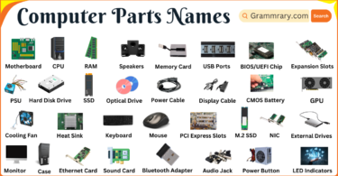 Computer Parts Names in English