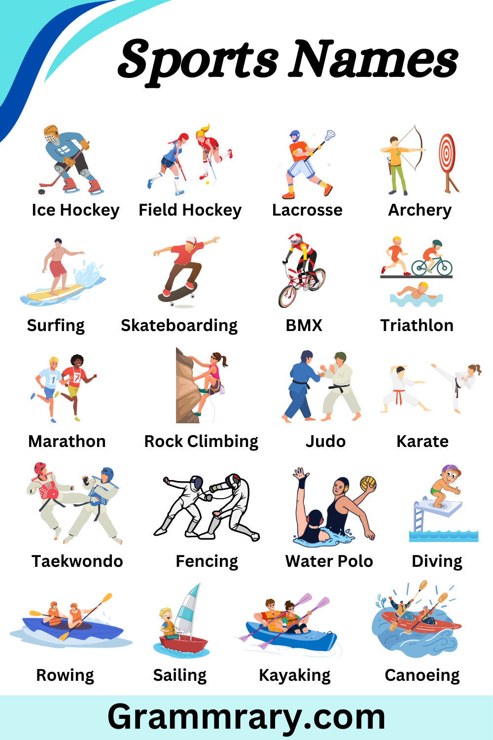 Sports Names in English