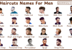 80 Names of Men Haircuts in English with Images