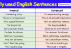 Normal vs advanced English Sentences for Everyday Speaking