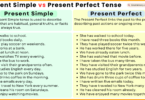 Present Simple vs Present Perfect Tense Examples in English