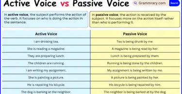 Active Voice vs Passive Voice Explained with Example Sentences