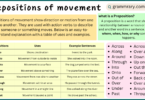 Prepositions of Movement Definition Explained with Examples