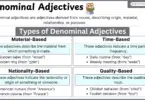 Denominal Adjectives Explained Simple Definition with Examples