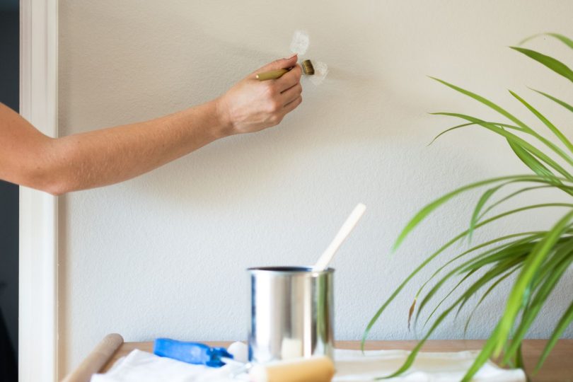 Removing marks from a painted wall